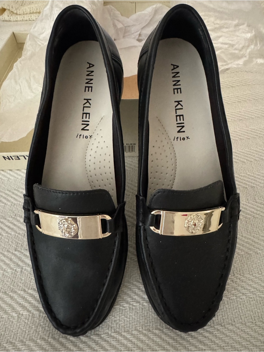 Anne Klein Black Loafers - iflex insoles
